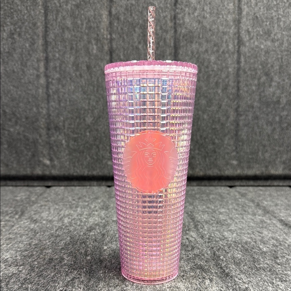Starbucks Pink and White Studded Drinkware Tumbler